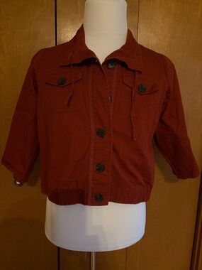 Christopher & Banks Burnt Orange Utility Jacket